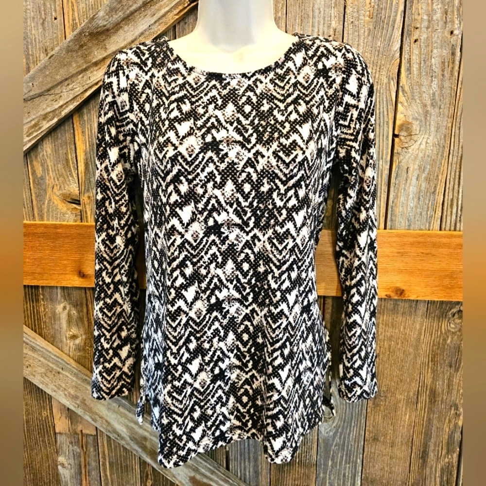 Mario Serrani Italy SOFT STRETCH Blouse XS Snake Print (Fits Big) EUC ^^*